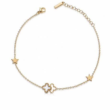 Pulsera de trébol de cuatro hojas